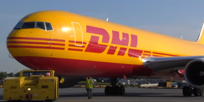 DHK freight cargo place parked runway