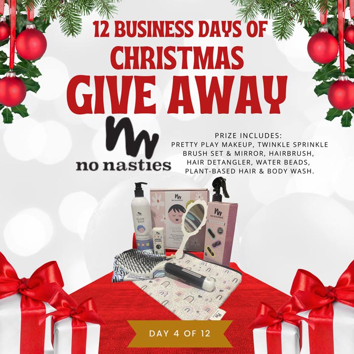 No Nasties Christmas Giveaway Poster One World Courier