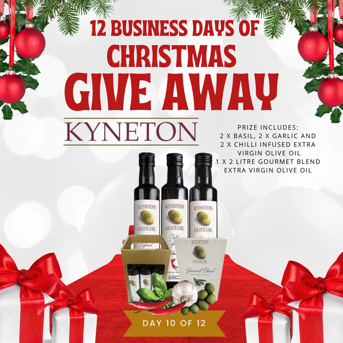 Christmas Giveaway - One World Courier Kyneton Olive Oil
