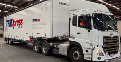 TFL Express line haul freight truck - semi