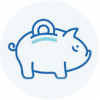 freight insure piggy bank icon free up cashflow