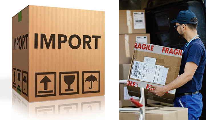 importing goods australia box man unloading fragile boxes